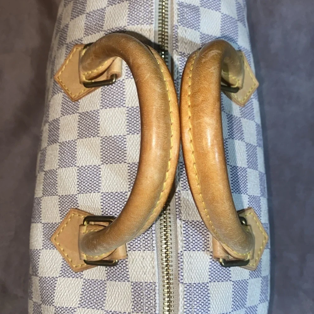 Louis Vuitton Speedy 25 Damier Azur Satchel - Picture 5 of 16